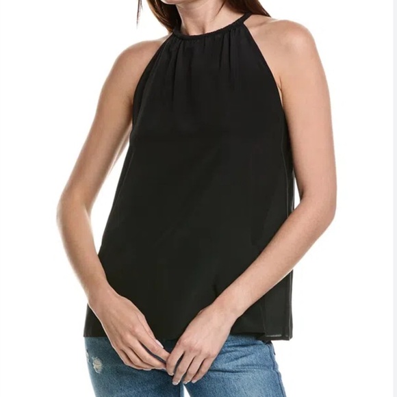 A.L.C Kinsa Silk Halter Neck Tank - Picture 1 of 9